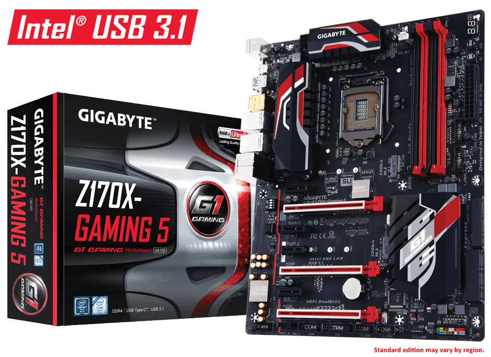 Gigabyte GA-Z170X-Gaming 5 Rev. 1.0 - Motherboard Specifications